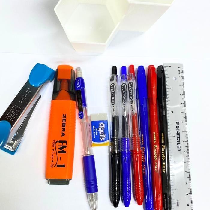 

WSS Paket Alat Tulis Back To School - Free Tempat Pensil Meja