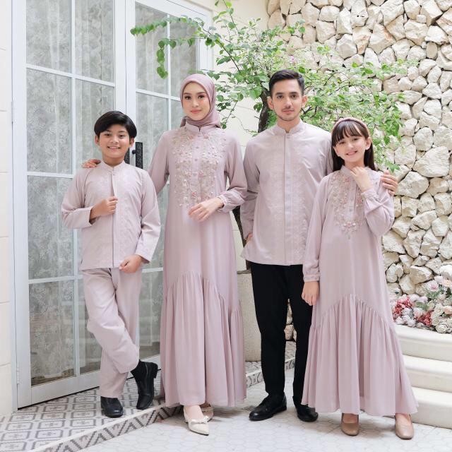 Bsh Vivian Dress Gamis Sarimbit Keluarga D-383 F By Nesty Collection