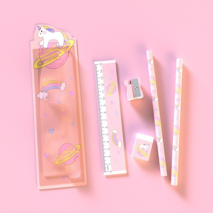 

WSS [READY] Aimilo 5in1 Pensil Set Alat Tulis Anak Lucu Dan Penghapus Untuk Tempat Pensil Buku Tulis Sekolah Stationery