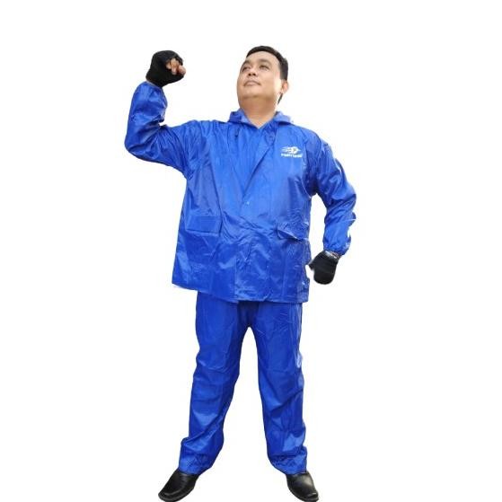 Fortune  Jas Hujan Stelan Jaket Celana Parasut Taslan Bahan Seperti Axio - Jas Hujan Jumbo