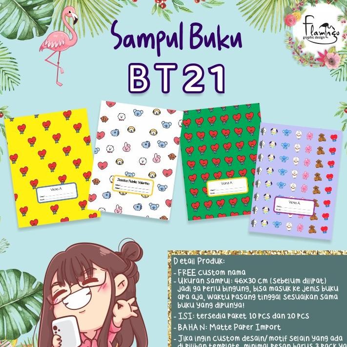

Sampul Buku Sekolah Bt21 Bts Kpop Free Custom Nama