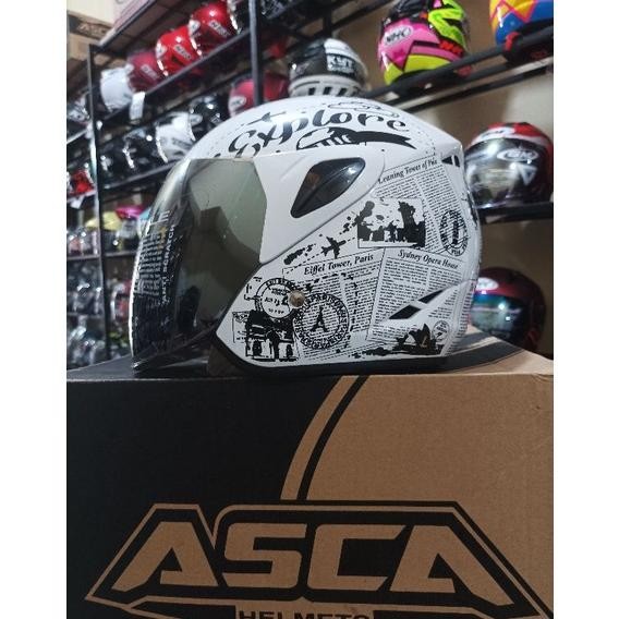 Helm Asca Strike News White Oeriginal 100%