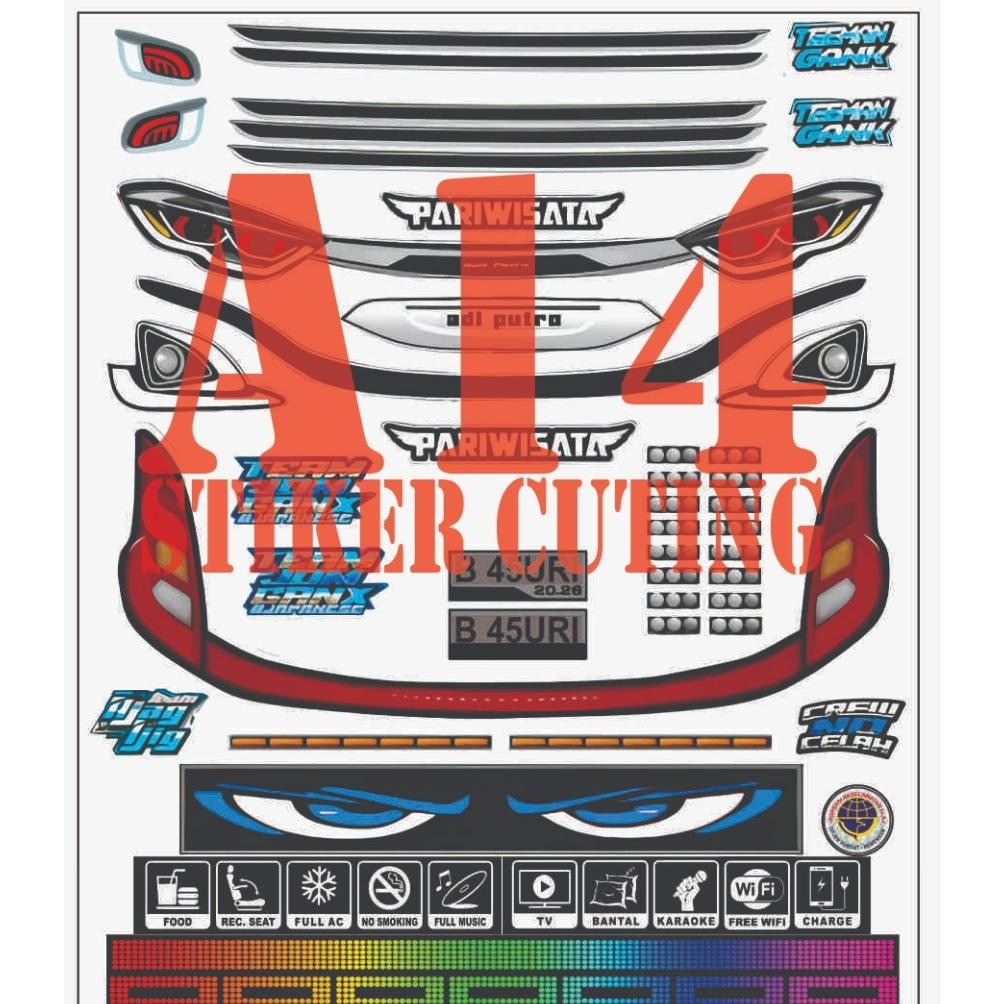

Dw-45 Stiker Bus Stiker Lampu Miniatur Bus Jb3 Dan Jb5, Selendang Jb3, Selendang Jb5, Strobo Dan Mata