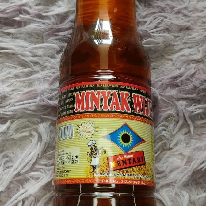 

minyak wijen cap sinar Mentari 600ml per Botol Gede