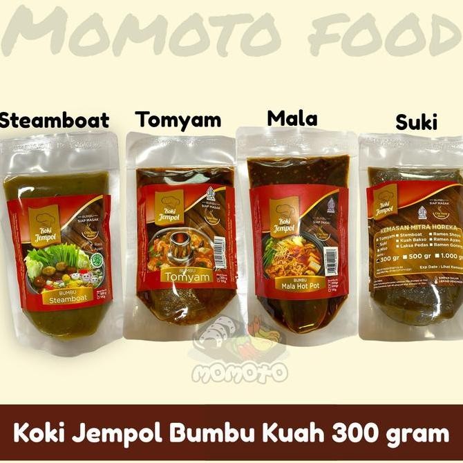 

Koki Jempol 300 gram Bumbu Tomyam / Suki / Steamboat Kemasan Grosir