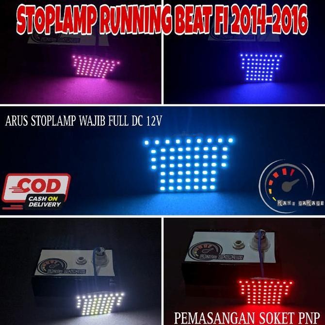 Lampu Led Stop Stoplamp Mode Running Khusus Beat Fi 2014-2016 Tinggal Pasang Kunci Ac Handle Mesin M