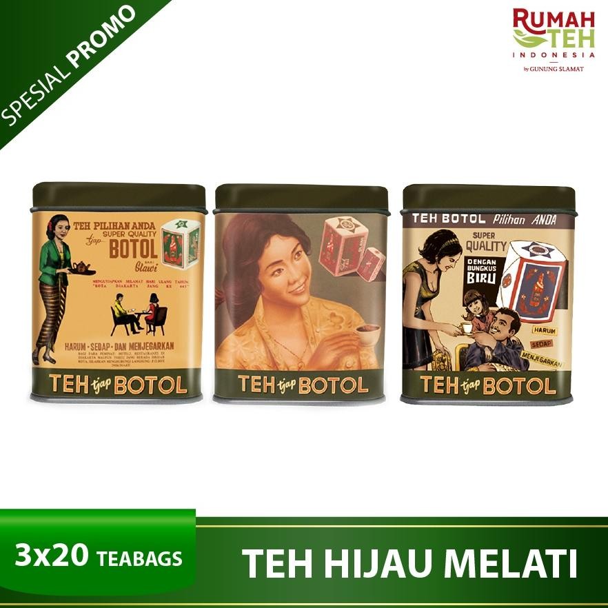

SALE! TEH CAP BOTOL HIJAU AROMA MELATI | VINTAGE EDITION | 20 TEA BAGS FLOATING