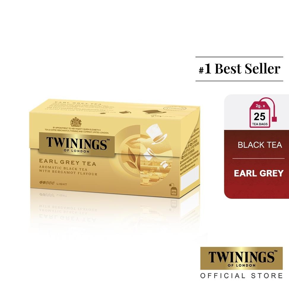 

SALE! TWININGS EARL GREY TEA 25X2GR | TEH CELUP RASA BERGAMOT | TEH HITAM AROMATIK