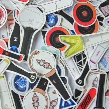 Fb-4 Gh-56 [Part 1] Stiker Kpop Lightstick Mini/Stiker Lightstick Kpop/Stiker Mini/Sticker Waterproo