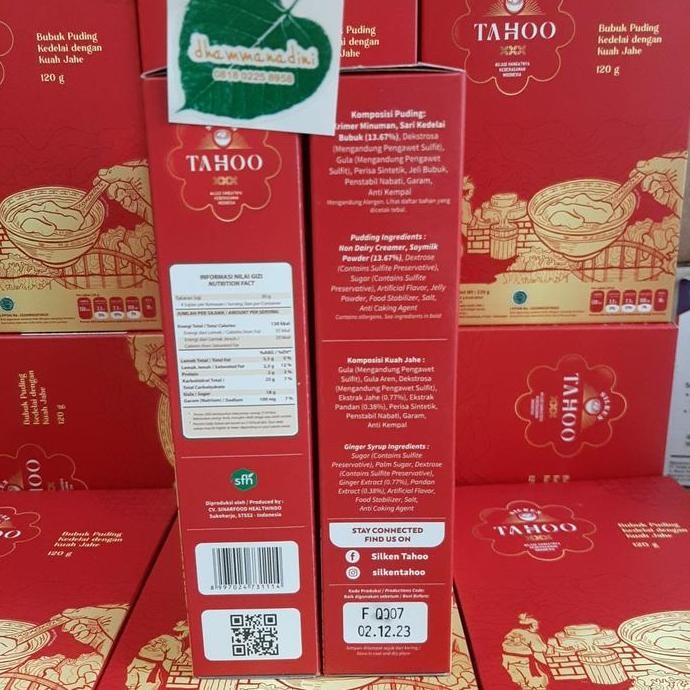Baru Silken Tahoo Kuah Jahe Bubuk Wedang Tahu Instan Puding Kedelai Praktis