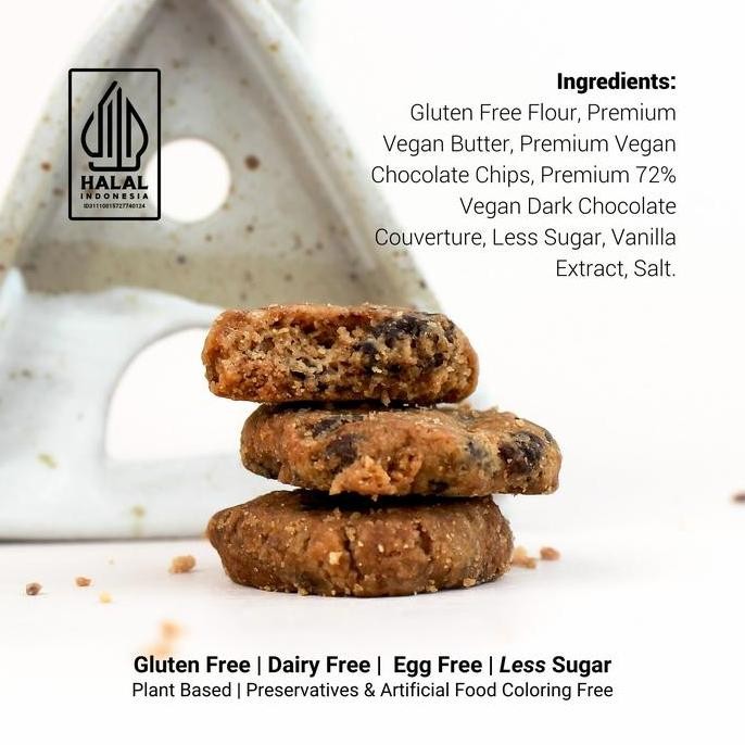 

Butter Cookies - Gluten Free Bebas Susu Bebas Telur Rendah Gula Plant Base - Choco Madness