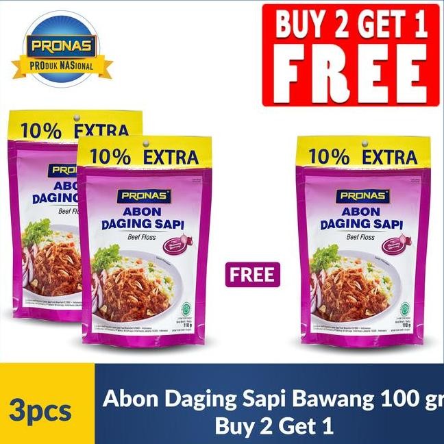 

Pronas Abon Bawang 100 Gr Buy 2 Get 1