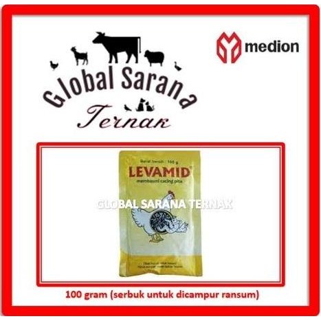 Levamid 100 gr (Obat Cacing Pita Ayam)