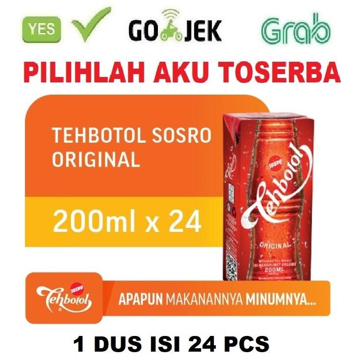 

SALE! TEH BOTOL SOSRO KOTAK ORIGINAL 200ML | 1 DUS ISI 24 PCS | MINUMAN TEH SEGAR
