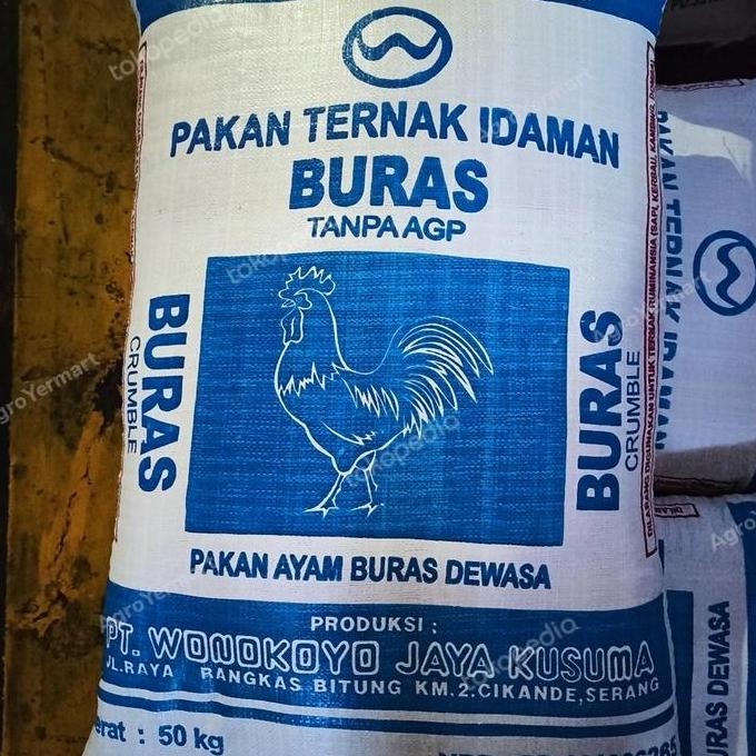 Pakan Ayam Buras Tanpa AGP Makanan Ayam Wonokoyo 10 Kg