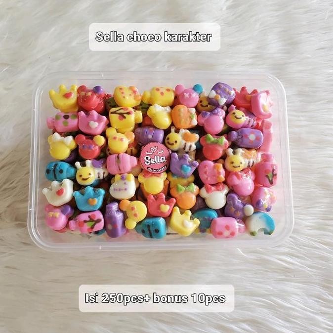 

COKELAT KARAKTER PAKET USAHA KARAKTER LEBAH DAN MICKY MINI 500gr ISI 250PCS + BONUS 10 PCS //JAJAN VIRAL//SELLA CHOCO KARAKTER 2