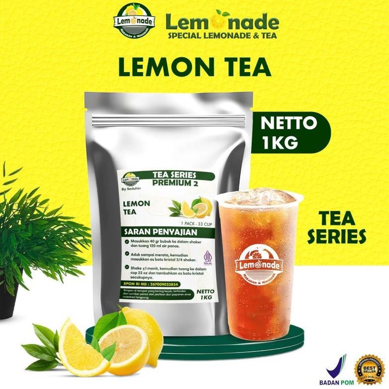

SALE! MINUMAN LEMON TEA BUBUK 1KG | LEMONADE POWDER DRINK | RASA SEGAR DAN NIKMAT