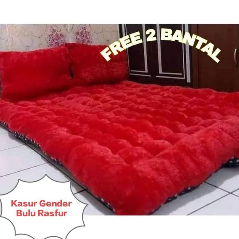 Kasur Lantai  Bulu Rasfur Jumbo Ukuran 80x180x6 130x180x8