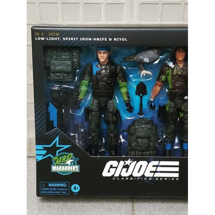 HASBRO GI-JOE CLASSIFIED SERIES 2-PACK MAD MARAUDERS LOW LIGHT & SPIRIT IRON KNIFE WITH NIYOL LOWLIG