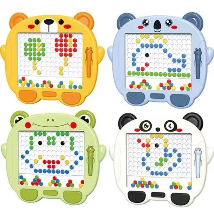 Magnetic Drawing Board Animal Character Ukuran Besar 28 x 33cm