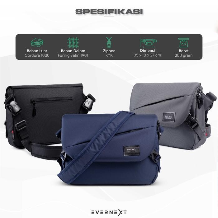 Evernext - Messenger Bag Pria Tas Selempang Pria Tas Selempang Laptop Terbaru