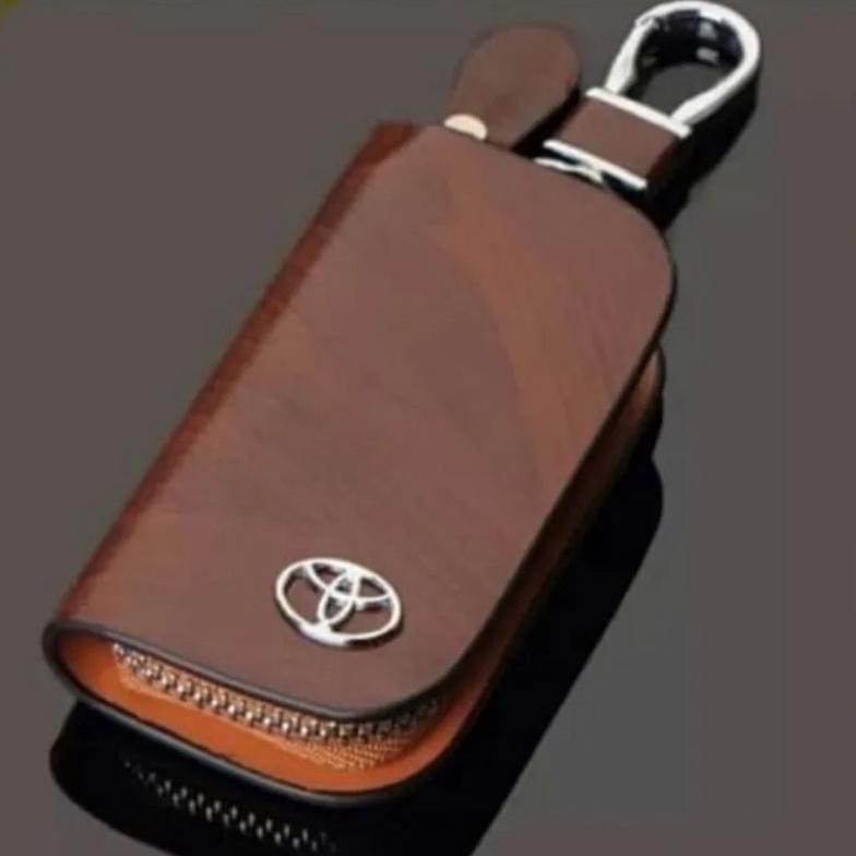 Best Seller Dompet Stnk Mobil Logo Toyota - Gantungan Kunci Mobil Bahan Kulit Mewah High Quality