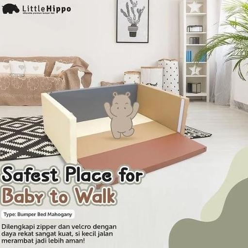 LITTLE HIPPO BUMPER BED BUMPERMAT PLAYMAT FENCE MATRAS BOX BAYI (SISTER BRAND LUMBA) ORIGINAL DAN TE