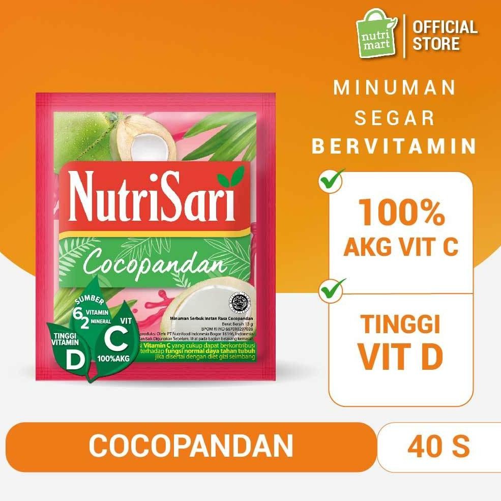 

Siap Kirim NutriSari Cocopandan 40 Sachet Minuman Serbuk Vitamin C & D