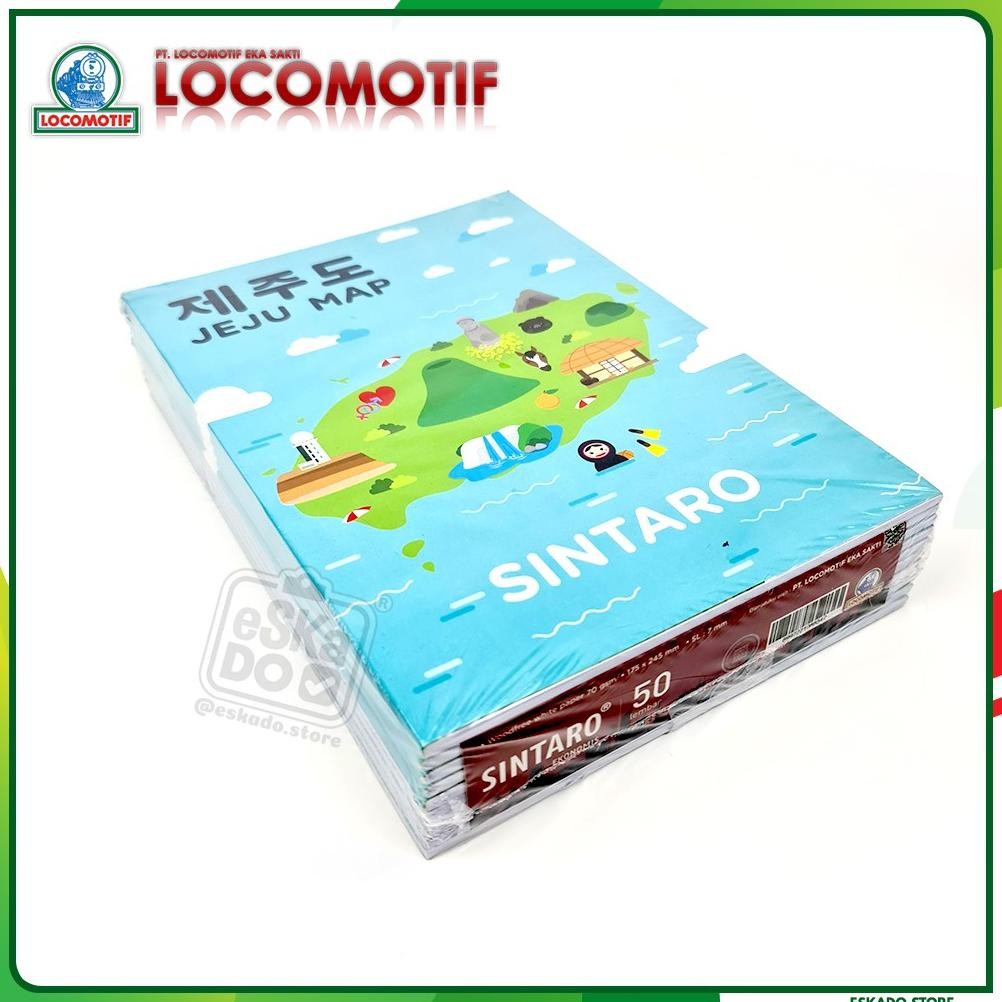 

Siap Kirim Buku Tulis SINTARO 50 Lembar | Motif Locomotif | 1 Pack Isi 10 Buku
