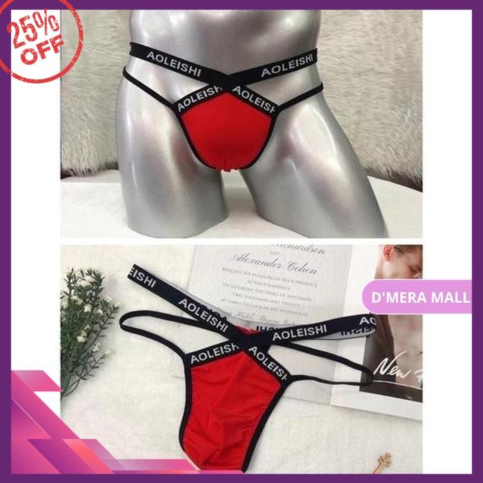 CELANA DALAM PRIA T-BACK THONGS PRIA SEKSI LEMBUT BERNAPAS Y KUALITAS TERBAIK 