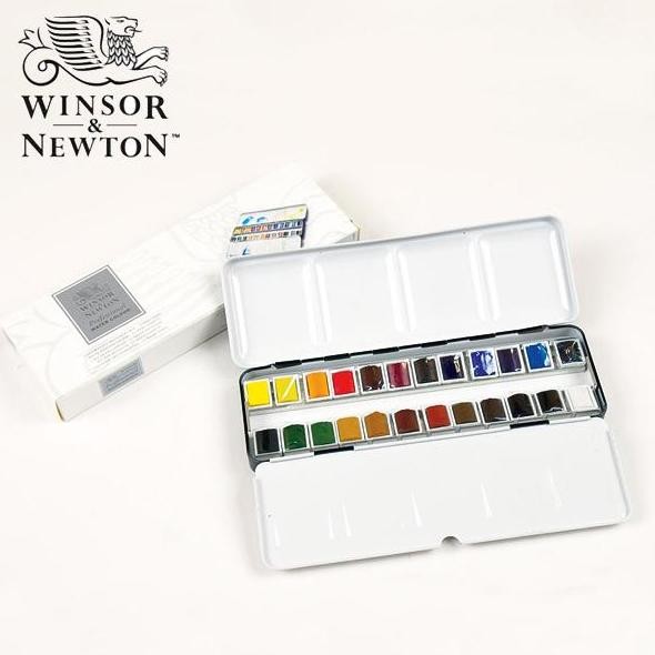 

Winsor & Newton Professional Water Colour Metal 24 Half Pans