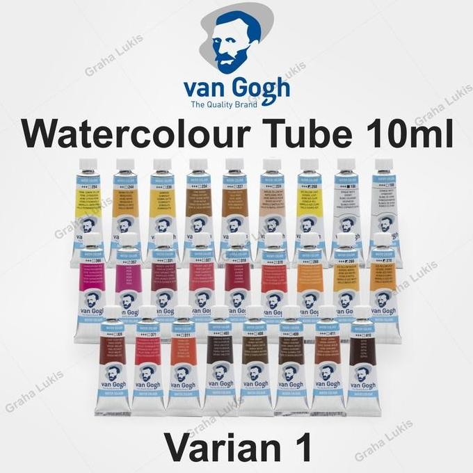 

Van Gogh Watercolour Tube 10Ml Varian 1 White / Yellow / Orange / Red / Brown