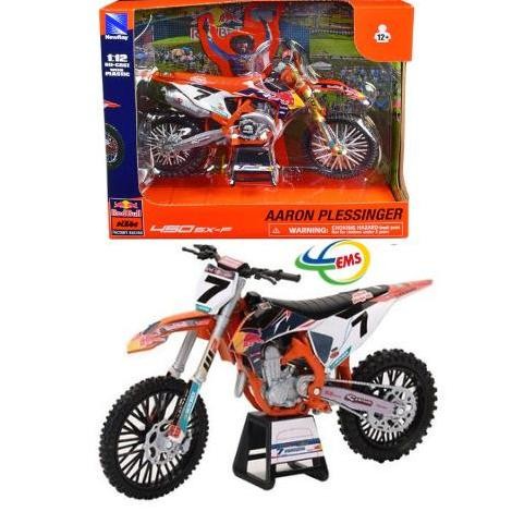 58363 - NEWRAY RED BULL KTM 450 SX-F DIRT BIKE MOTORCYCLE 1/12 #7 AARON PLESSINGER