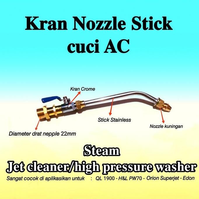Nozel Cuci Ac Kran Nozzle Nosel Steam Jet Cleaner High Pressure Waser