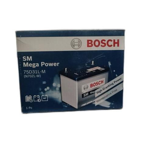 Accu Aki Kering Mobil Bosch Mf Sm Mega Power 75D31L N70Zl N 70Zl