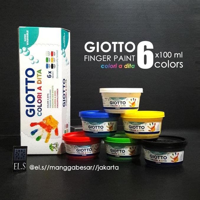 

Giotto Finger Paint Set 6 Warna