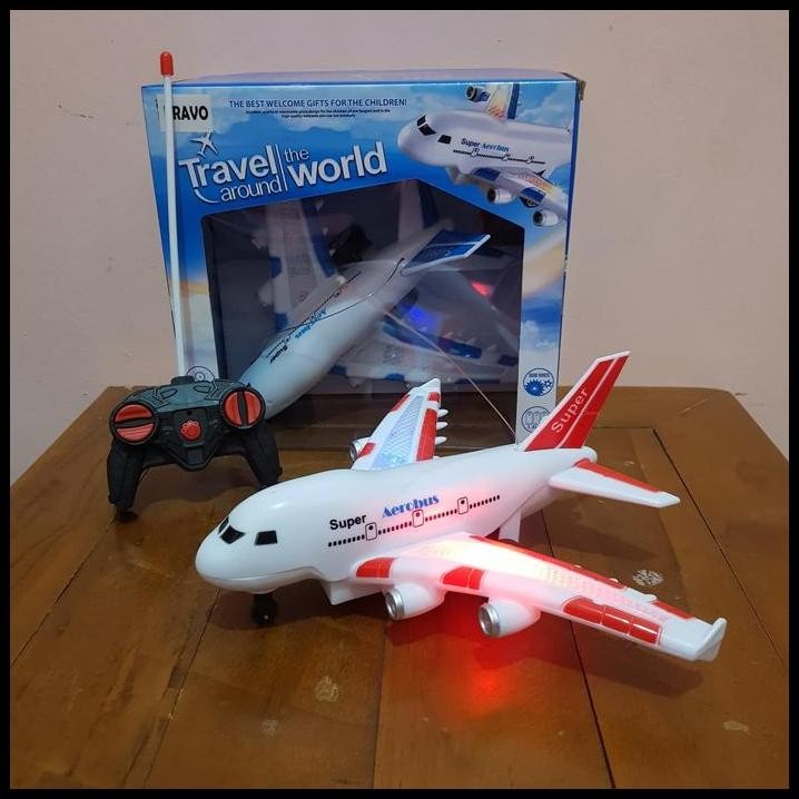 Mainan RC Pesawat Terbang Aerobus - Remote Control Pesawat Terbang
