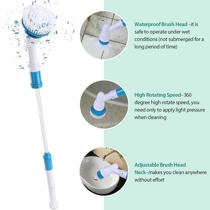 Sikat Lantai Dinding Elektrik Recharge