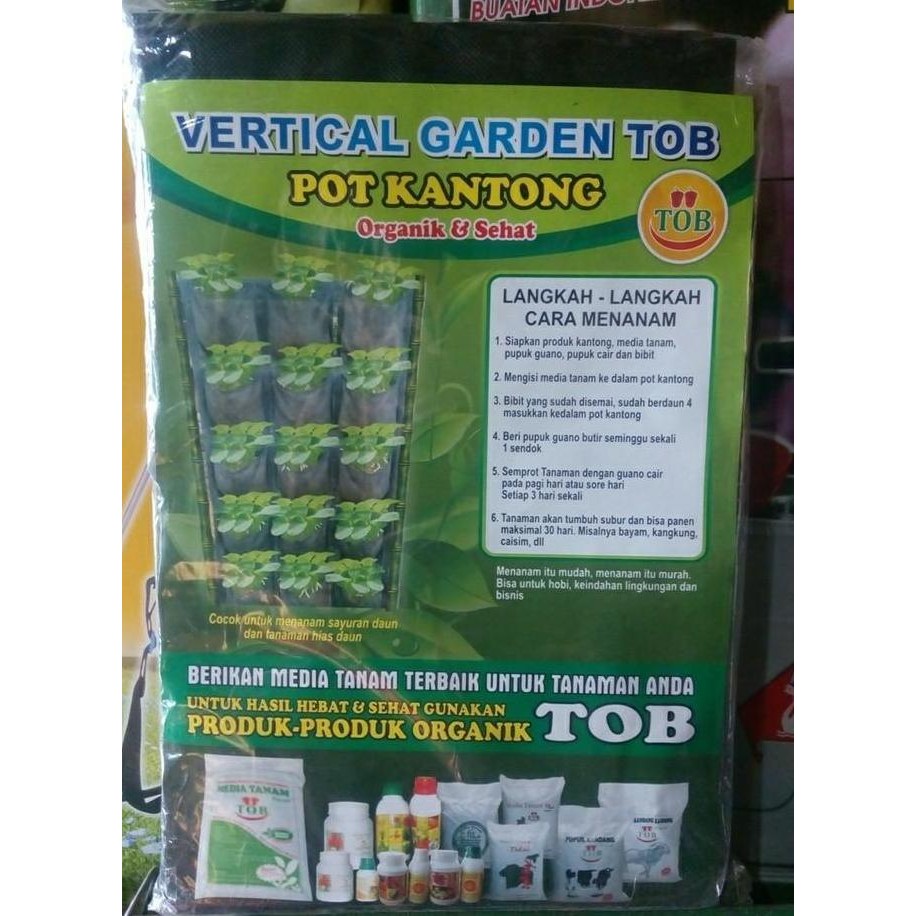 Ready kantong tanaman/media tanam/pot gantung/pot tanaman/vertikal garden