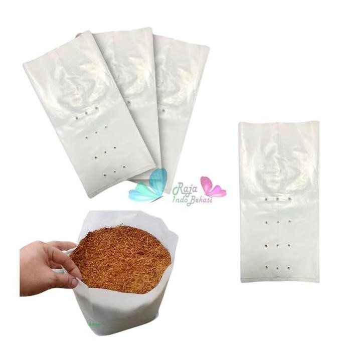 Ready GROSIR 1KG POLYBAG 40x40 PUTIH Tebal Polibek Polibag Tanaman 40 cm