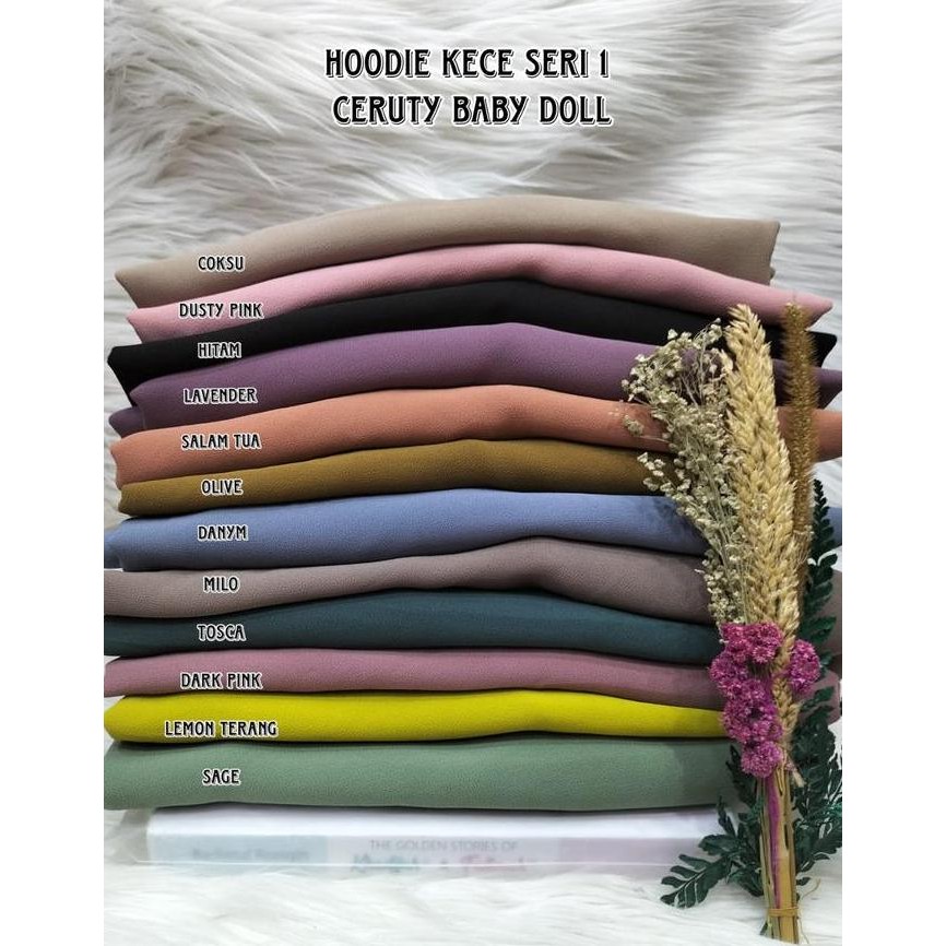 MELYAZ GALERY HIJAB HODIE KECE BY KARANGGO CERUTY PREMIUM INSTAN  KERUDUNG ELEGANT