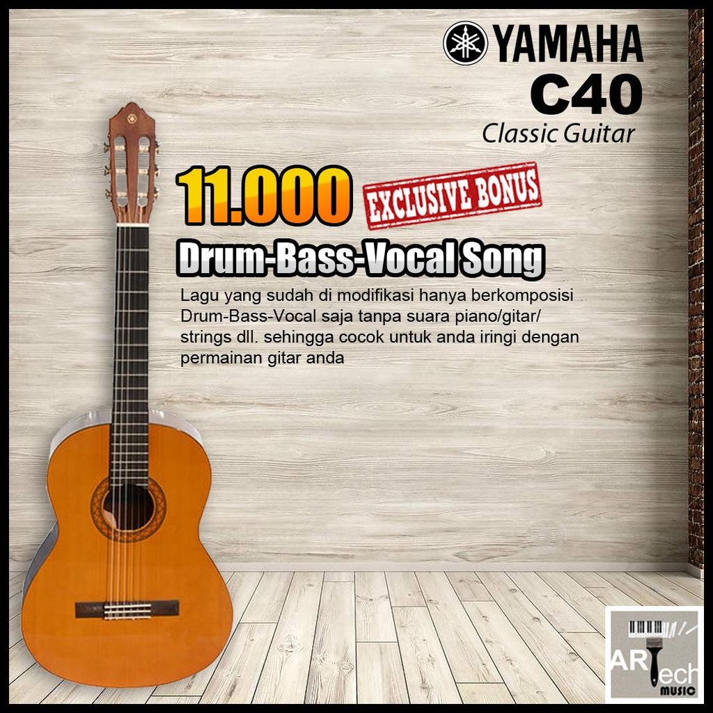 GITAR KLASIK C40 - CLASSIC GUITAR C 40 ORIGINAL YAMAHA