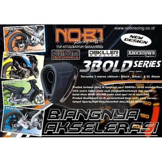 KNALPOT RACING NOB1 3BOLD TYPE MOTORSPORT