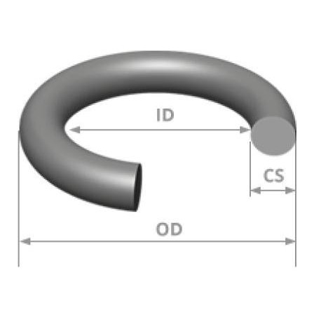 

O-RING ORING standard USA AS568 VITON75 #278 CS 3.53 x ID 304.39 mm