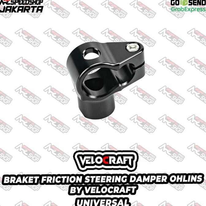 Ready Bracket Braket Breket Friction / Dudukan Steering Damper OHLINS BY VELOCRAFT For Kawasaki ZX6 