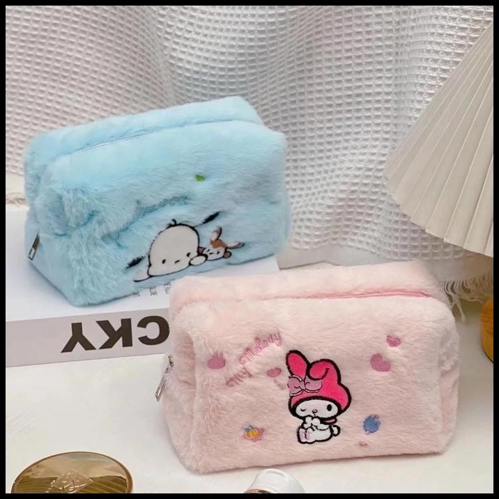

Tempat Penyimpanan Pdnsil Jumbo Organizer Sanrio Bulu Premium Pencil Case Kotak Pensil Kado Hadiah Unik