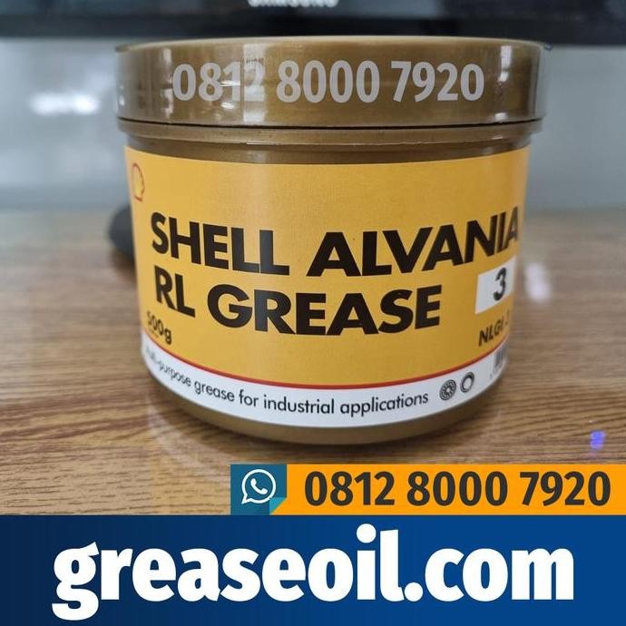 Gemuk Shell Alvania Rl3 Grease Lithium Multi Purpose Nlgi 3 Can 500 Gr