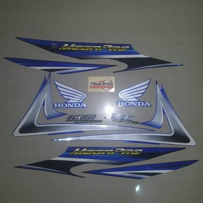 Baru Striping Megapro Primus 2006 Biru Hitam