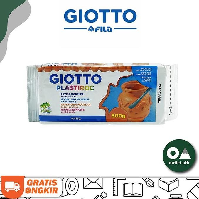 

Tanah Liat Giotto Plastiroc Terracota 500G Modeling Clay Coklat