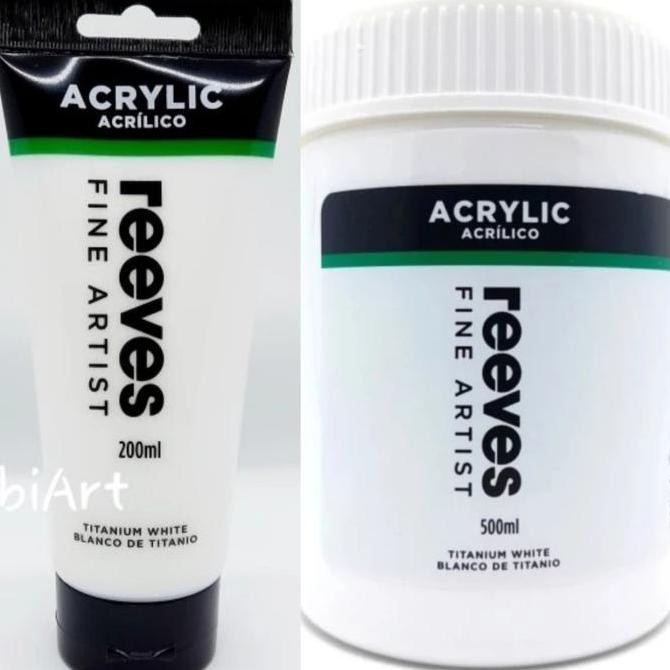 

Reeves Acrylic Paint 200Ml Titanium White